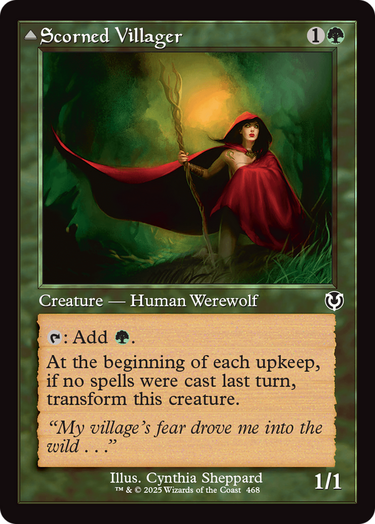 Scorned Villager // Moonscarred Werewolf (INR-468) - Innistrad Remastered Foil