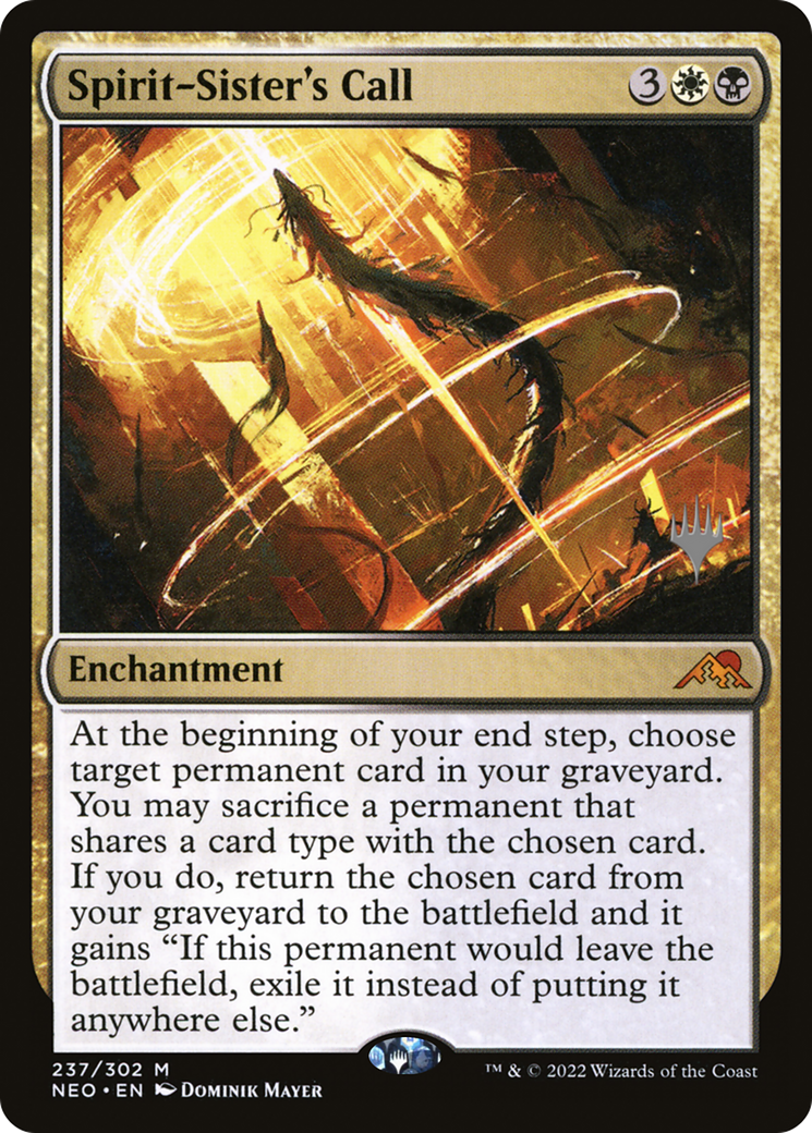 Spirit-Sister's Call (PPNEO-237P) - Kamigawa: Neon Dynasty Promos Foil