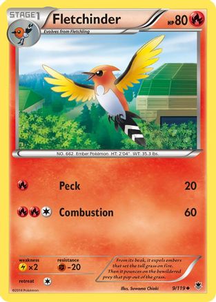 Fletchinder 009 XY Phantom Forces - Uncommon