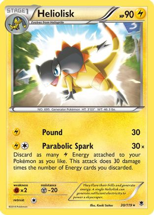 Heliolisk 030 - Holofoil XY Phantom Forces - Holo Rare