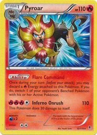 Pyroar 012/119 Deck Exclusives - Rare