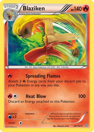 Blaziken 028 - Holofoil XY Primal Clash - Holo Rare