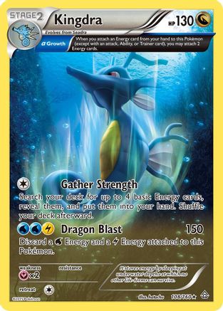 Kingdra (Alpha) 108/160 - Reverse Holofoil XY Primal Clash - Holo Rare
