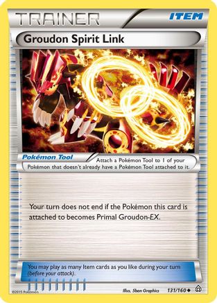 Groudon Spirit Link 131/160 - Reverse Holofoil XY Primal Clash - Uncommon