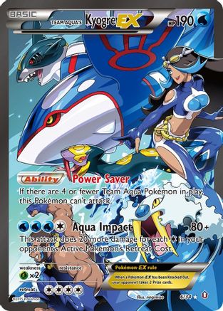 Team Aqua's Kyogre EX 006/34 - Holofoil Double Crisis - Ultra Rare