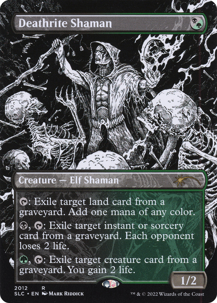 Deathrite Shaman (SLC-2012) - Secret Lair 30th Anniversary Countdown Kit (Borderless) Foil