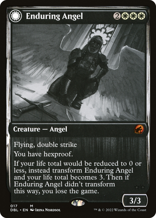 Enduring Angel (DBL-017) - Innistrad: Double Feature: (Double Faced Transform) Foil