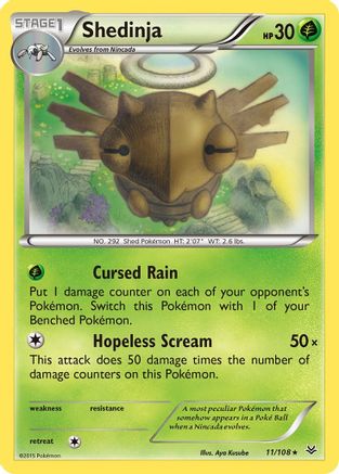 Shedinja 011/108 XY Roaring Skies - Rare