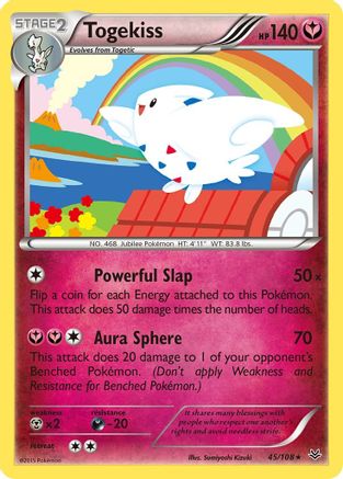 Togekiss (45) 045/108 - Reverse Holofoil XY Roaring Skies - Rare