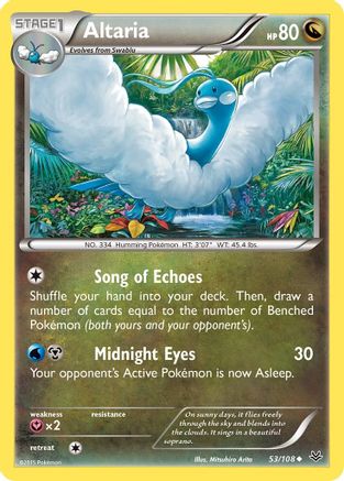 Altaria (53) 053/108 - Reverse Holofoil XY Roaring Skies - Uncommon