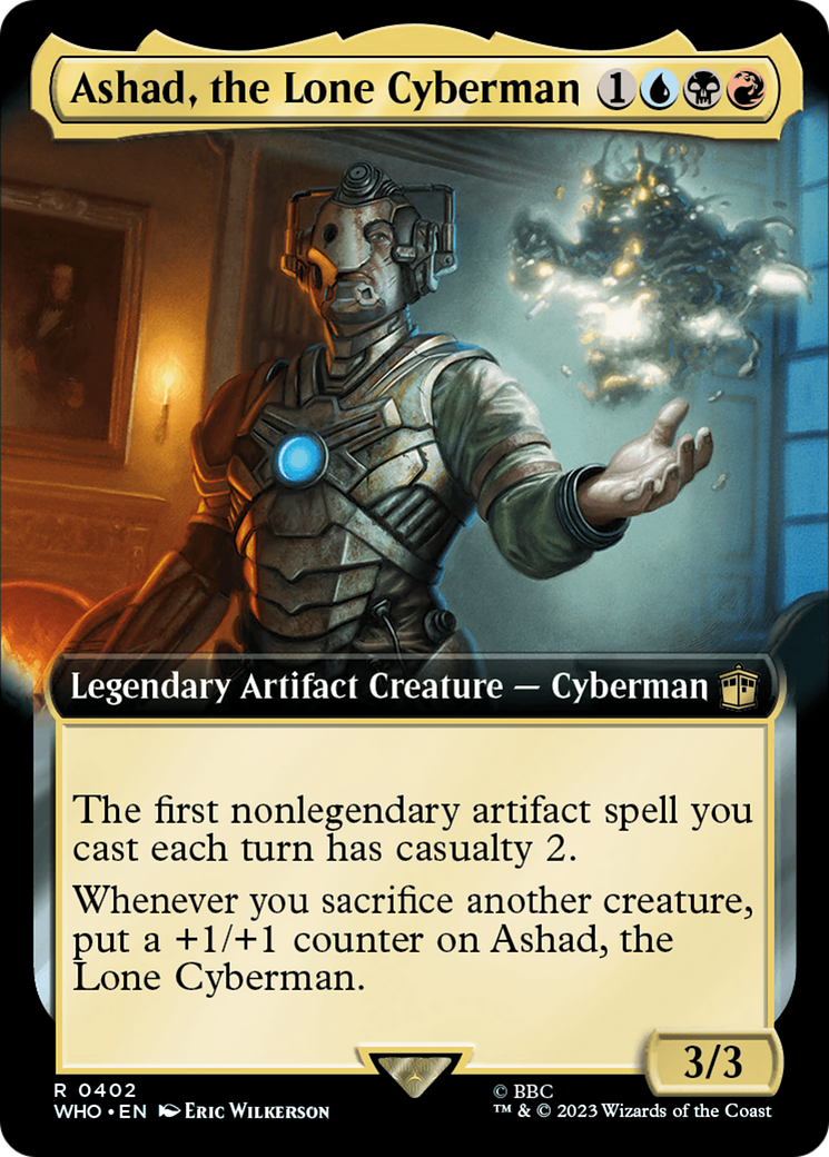 Ashad, the Lone Cyberman (Extended Art) (WHO-402) - Doctor Who: (Extended Art) Foil