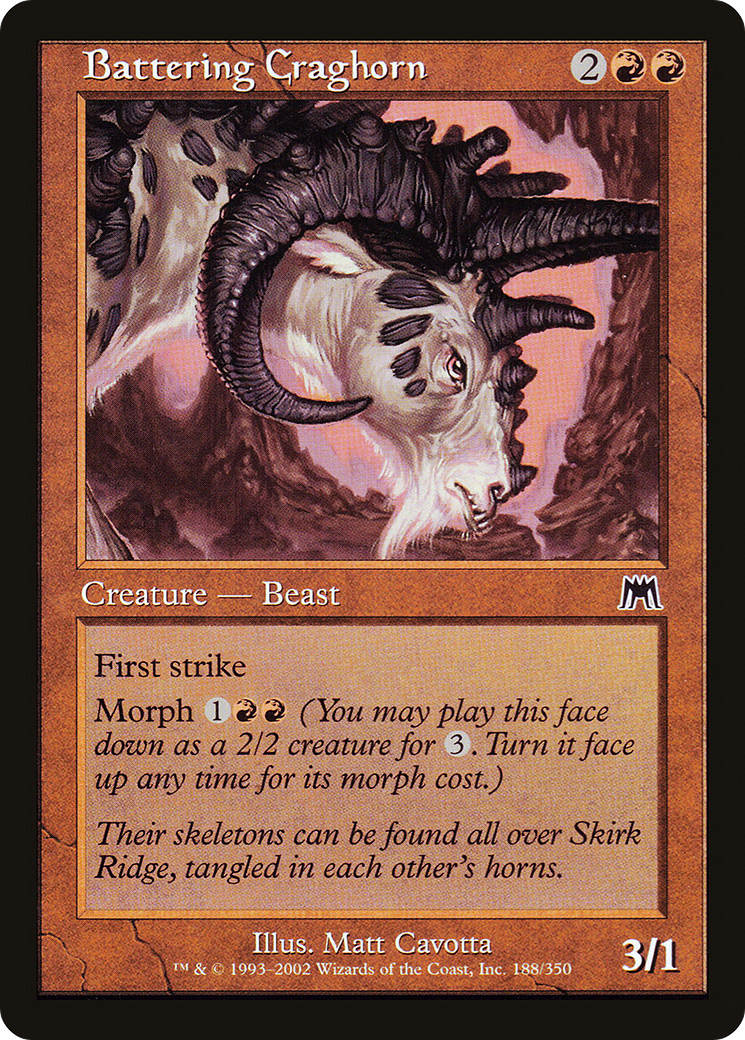 Battering Craghorn (ONS-188) - Onslaught Foil