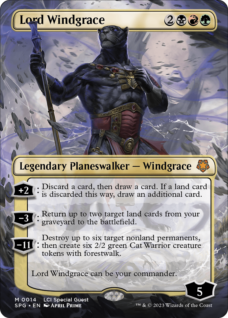 Lord Windgrace (Borderless) (SPG-014) - Special Guests (Borderless) Foil