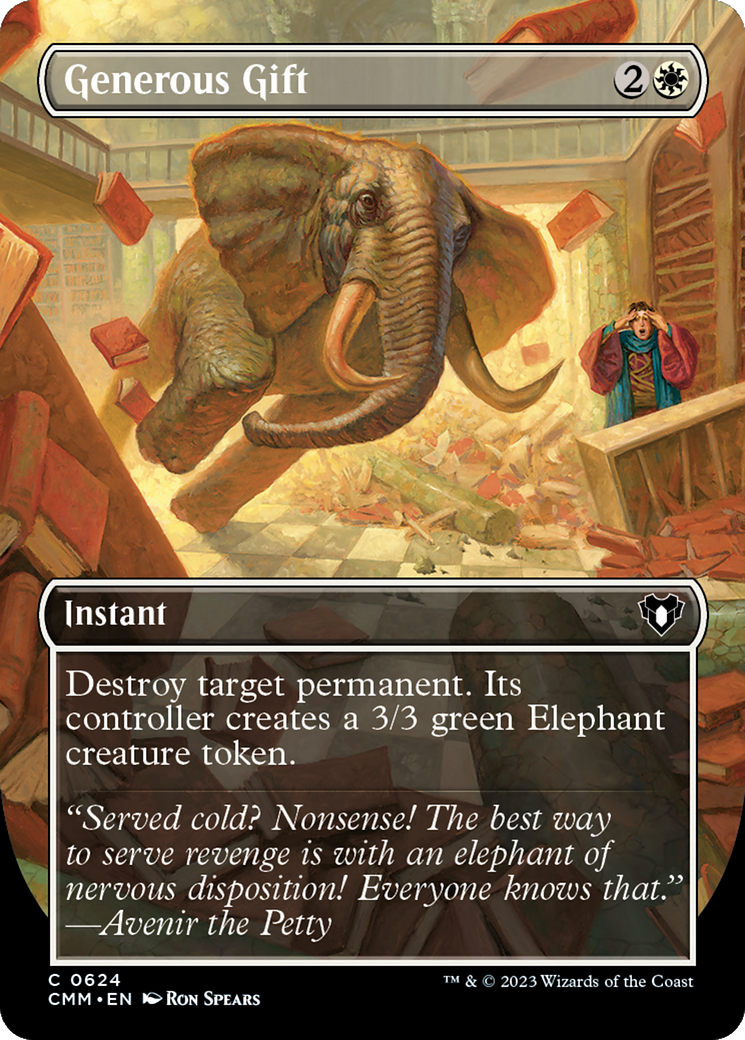 Generous Gift (Borderless) (CMM-624) - Commander Masters (Borderless)