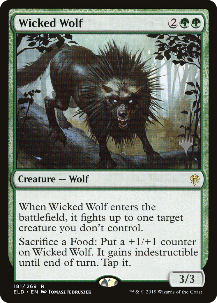 Wicked Wolf (PPELD-181) - Throne of Eldraine Promos
