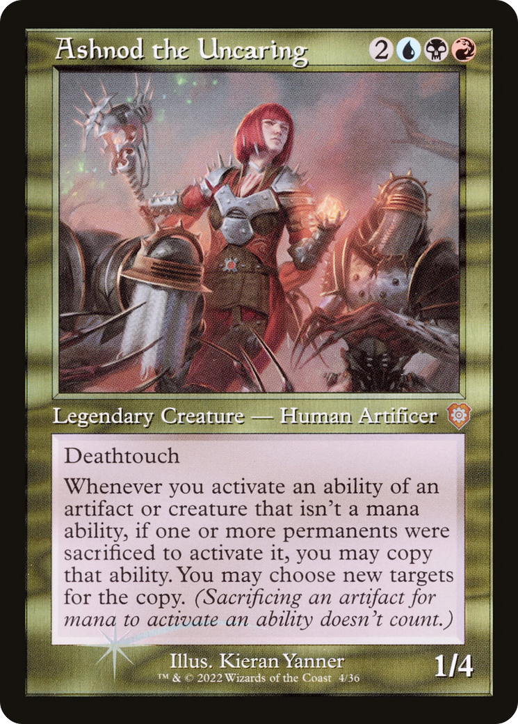 Ashnod the Uncaring (Retro Frame) (BRC-004) - The Brothers' War Commander Foil