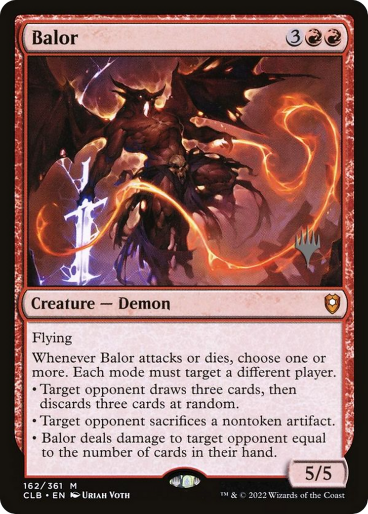 Balor (PPLCI-162) - Battle for Baldur's Gate Promos: (stamped, promo) Foil