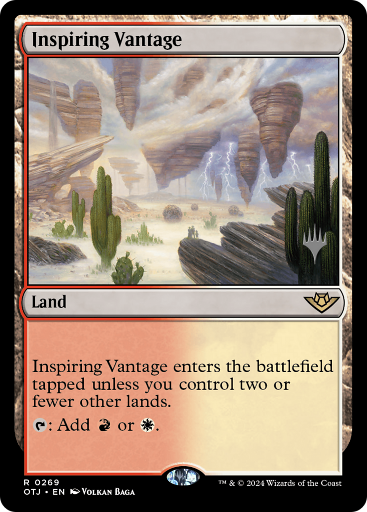 Inspiring Vantage (PPOTJ-269P) - Outlaws of Thunder Junction Promos