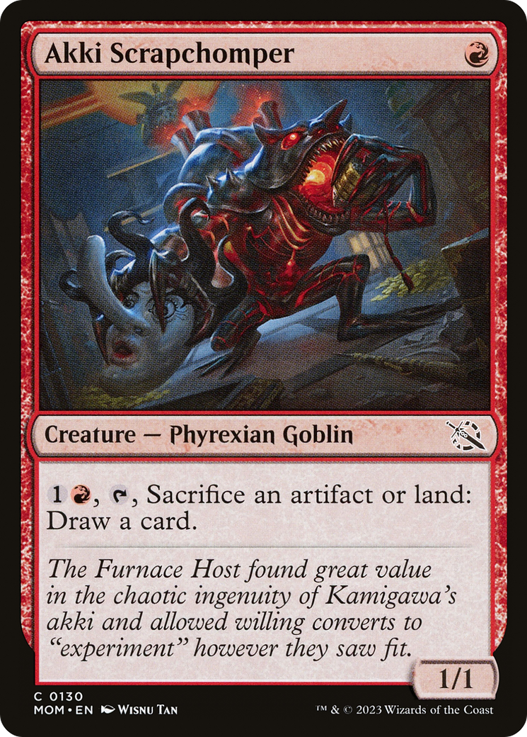 Akki Scrapchomper (MOM-130) - March of the Machine Foil