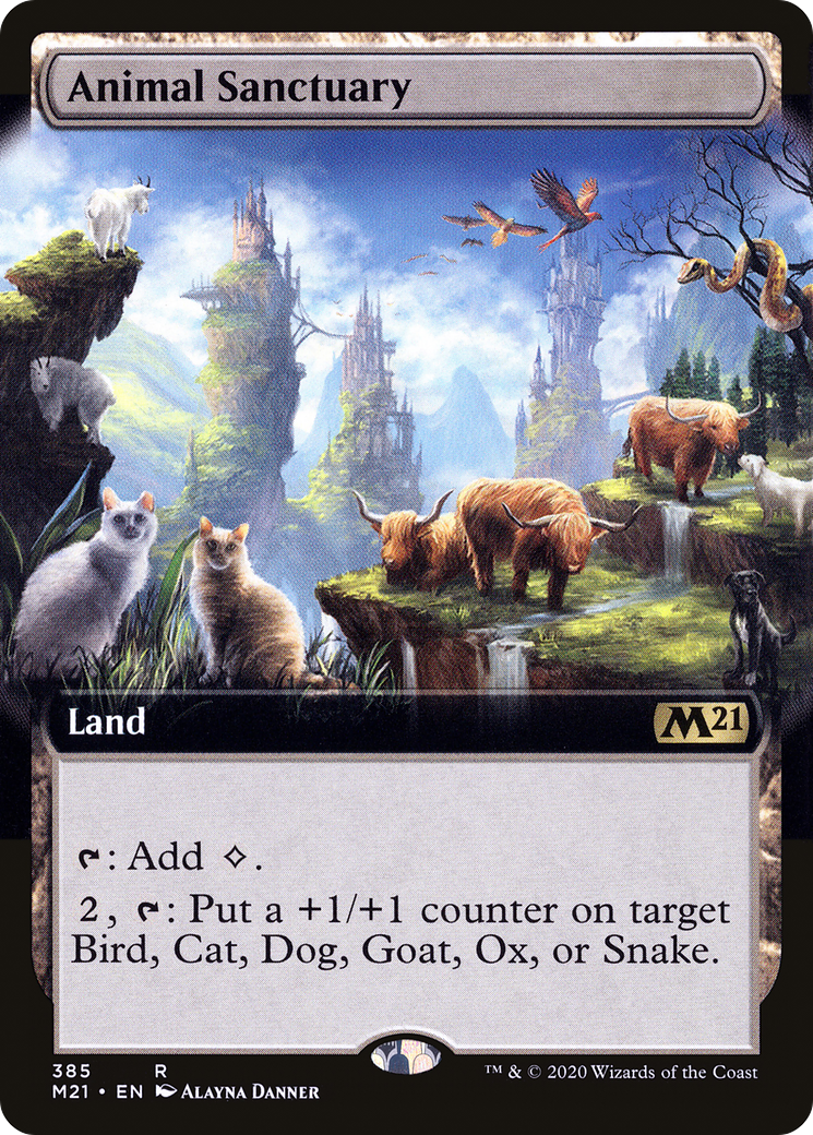 Animal Sanctuary (Extended Art) (M21-385) - Core Set 2021: (Extended Art) Foil