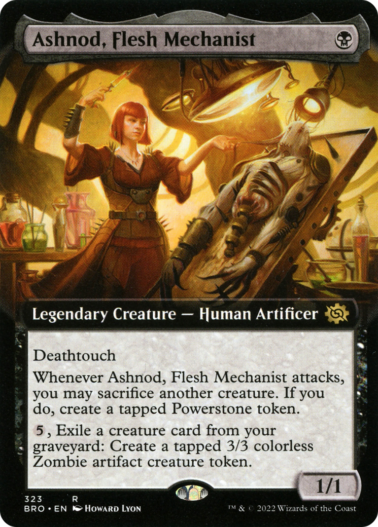 Ashnod, Flesh Mechanist (Extended Art) (BRO-323) - The Brothers' War: (Extended Art)