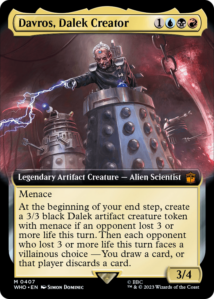 Davros, Dalek Creator (Extended Art) (WHO-407) - Doctor Who: (Extended Art) Foil
