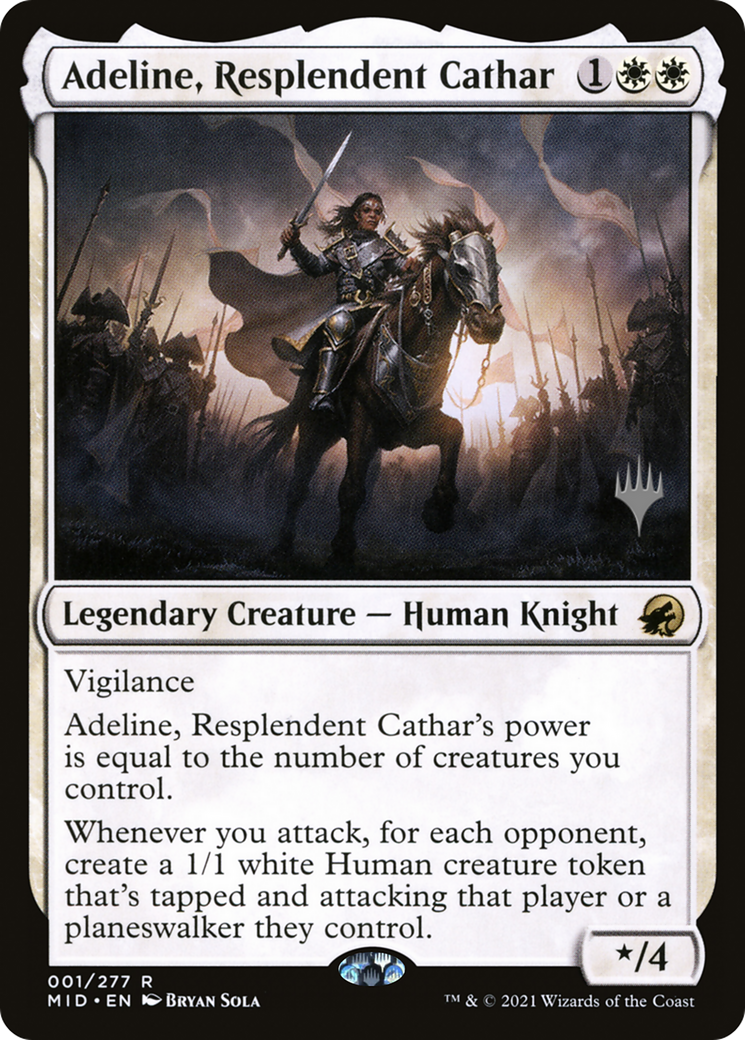 Adeline, Resplendent Cathar (PPMID-001) - Innistrad: Midnight Hunt Promos