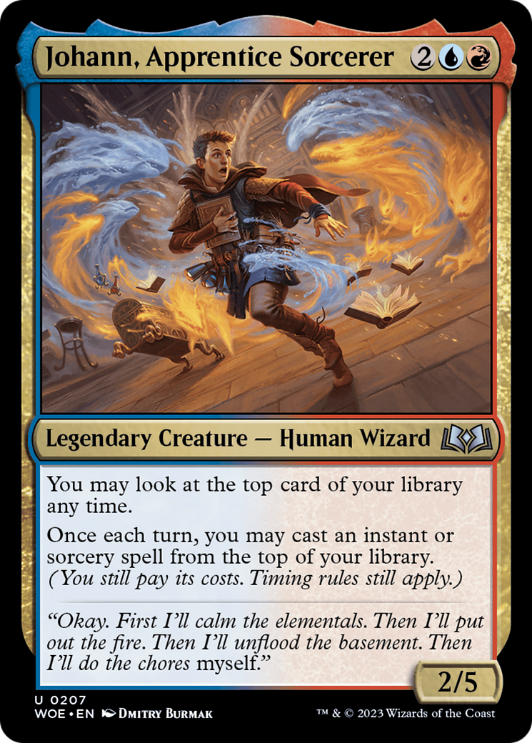 Johann, Apprentice Sorcerer (WOE-207) - Wilds of Eldraine Foil