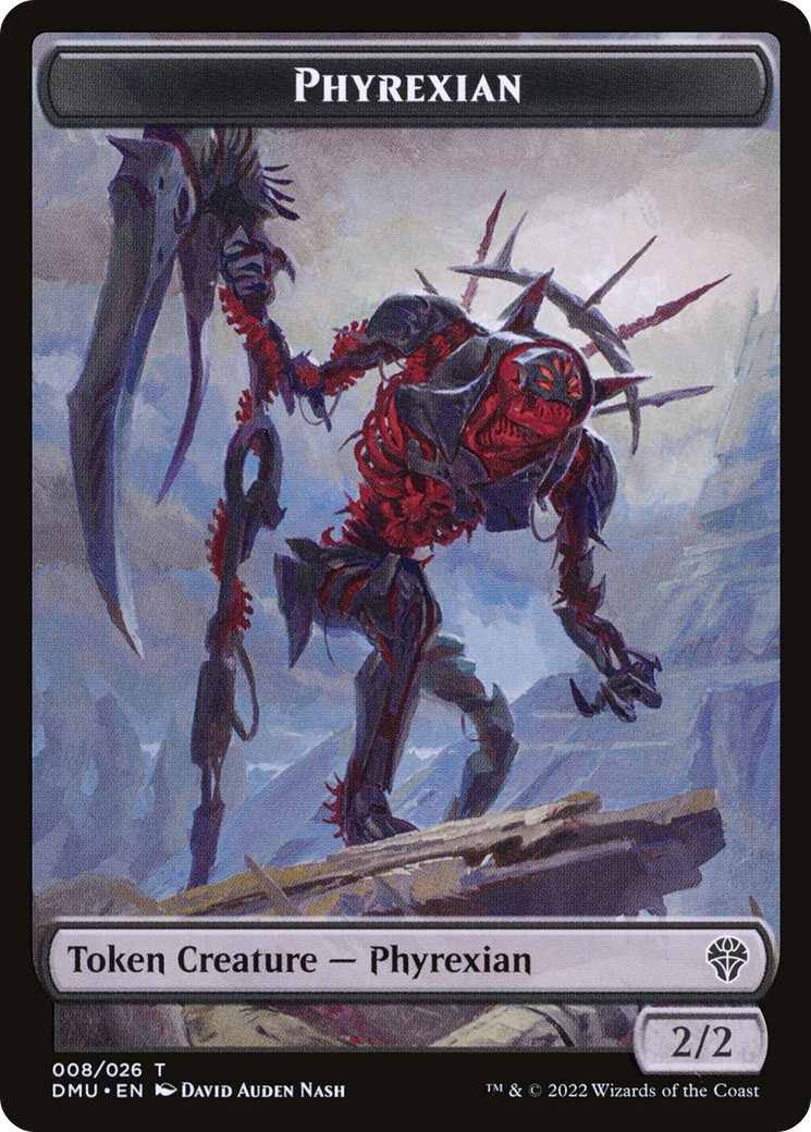Phyrexian Token (DMU-008) - Dominaria United Tokens Foil