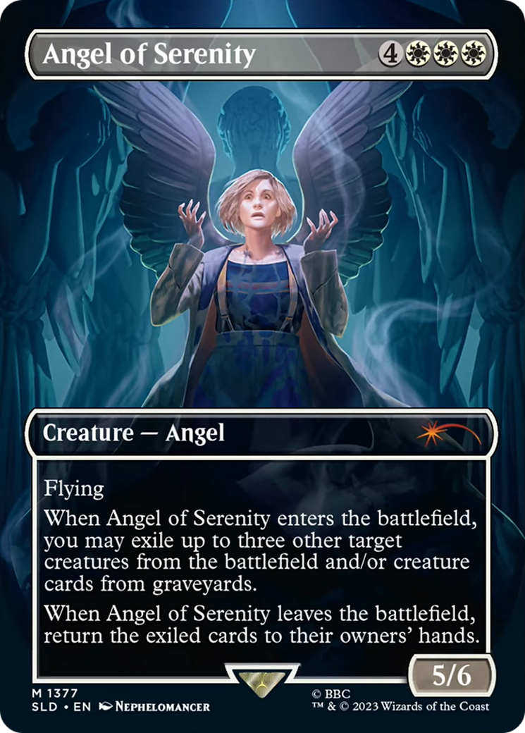 Angel of Serenity (SLD-1377) - Secret Lair Drop (Borderless) Foil