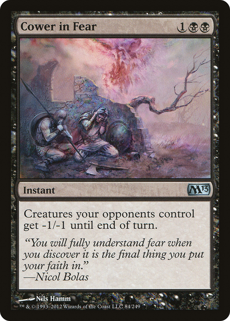 Cower in Fear (M13-084) - Magic 2013 Foil