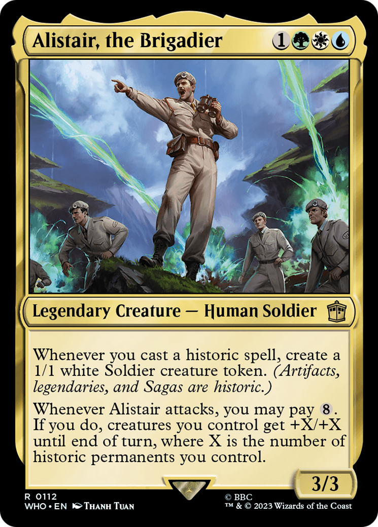 Alistair, the Brigadier (WHO-112) - Doctor Who Foil