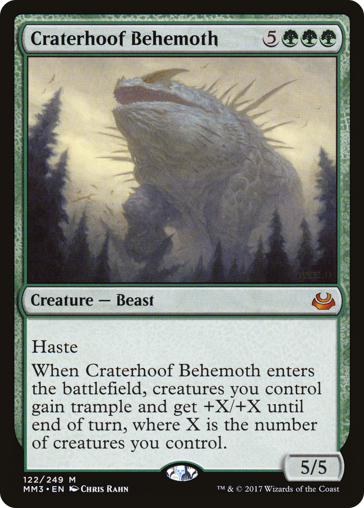 Craterhoof Behemoth (MM3-122) - Modern Masters 2017 Foil