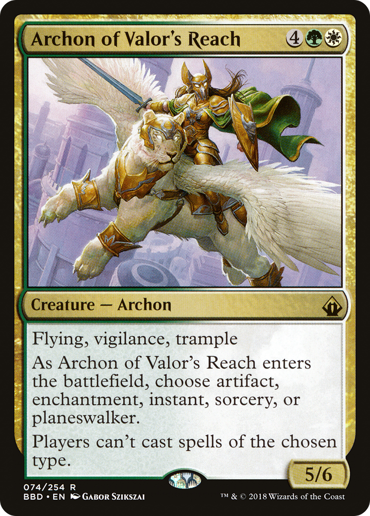 Archon of Valor's Reach (BBD-074) - Battlebond Foil