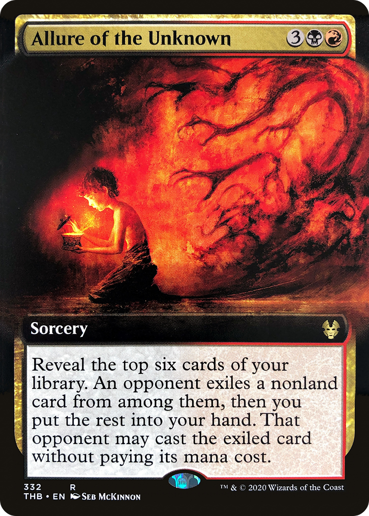 Allure of the Unknown (Extended Art) (THB-332) - Theros Beyond Death: (Extended Art) Foil