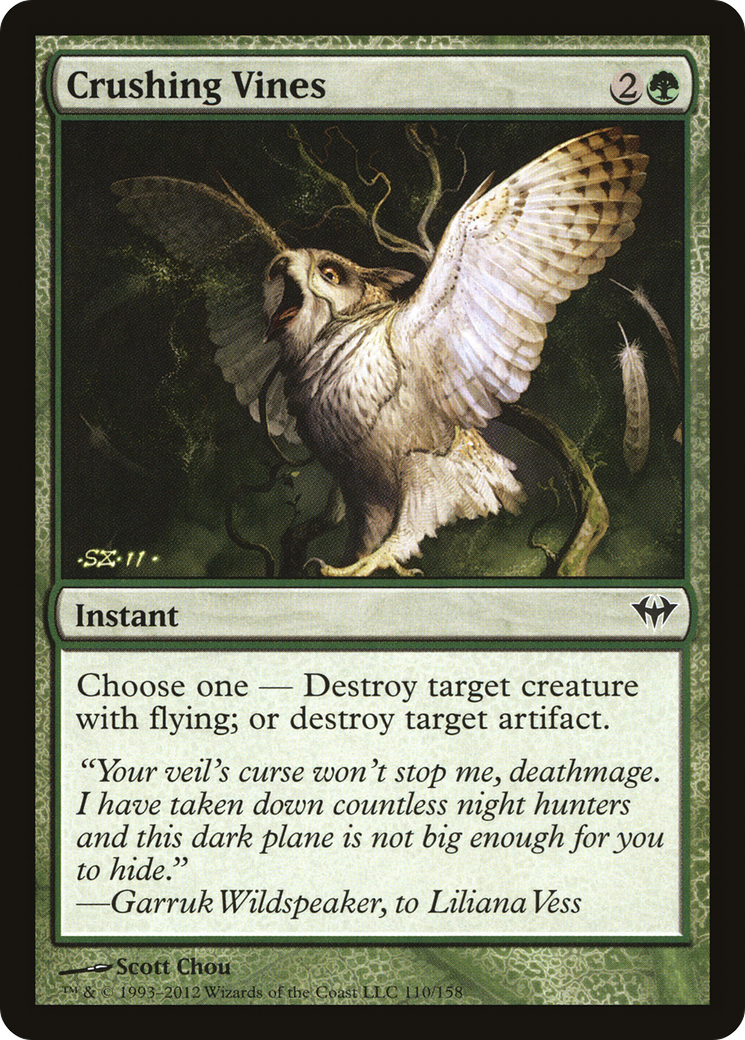 Crushing Vines (DKA-110) - Dark Ascension Foil