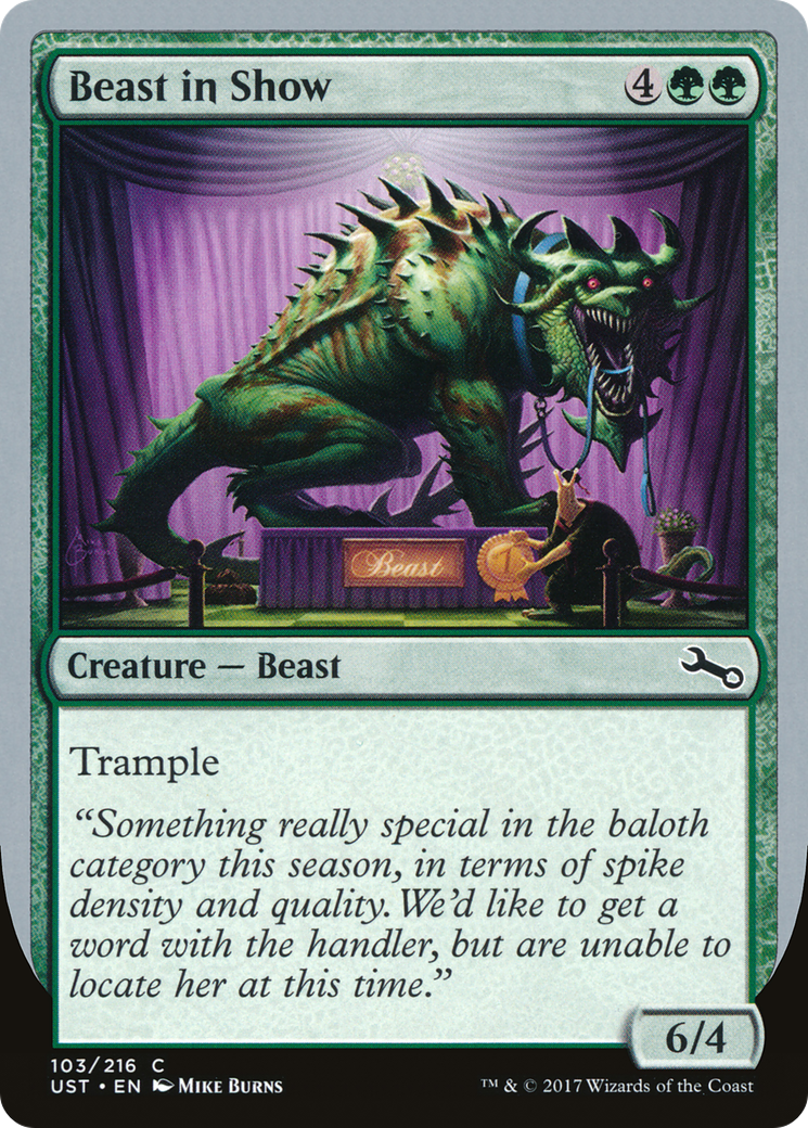 Beast in Show (C) (UST-103C) - Unstable Foil