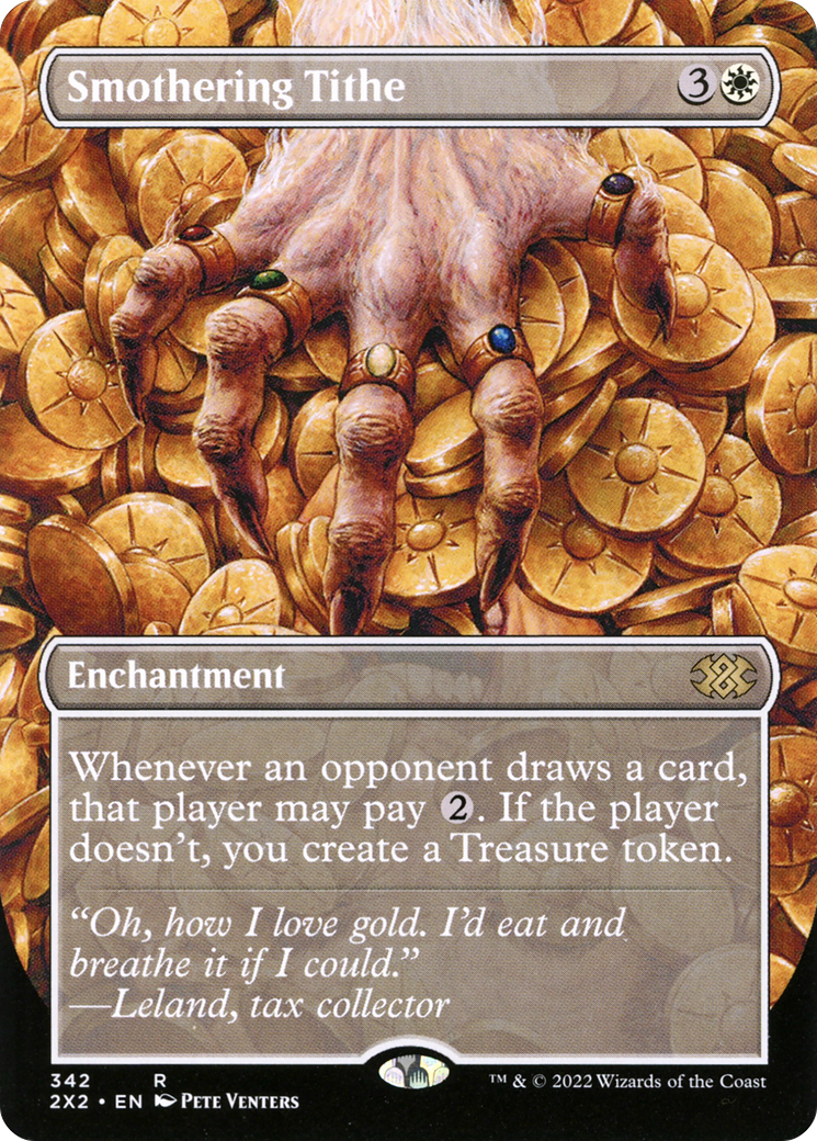 Smothering Tithe (Borderless) (2X2-342) - Double Masters 2022 (Borderless) Foil