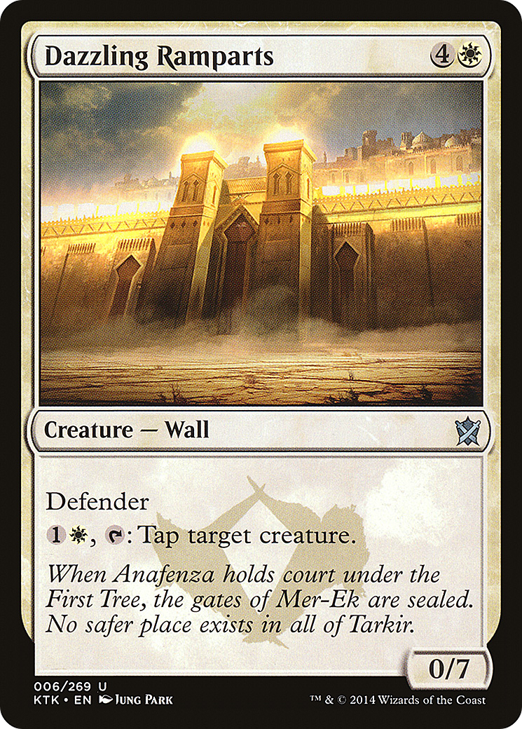 Dazzling Ramparts (KTK-006) - Khans of Tarkir Foil