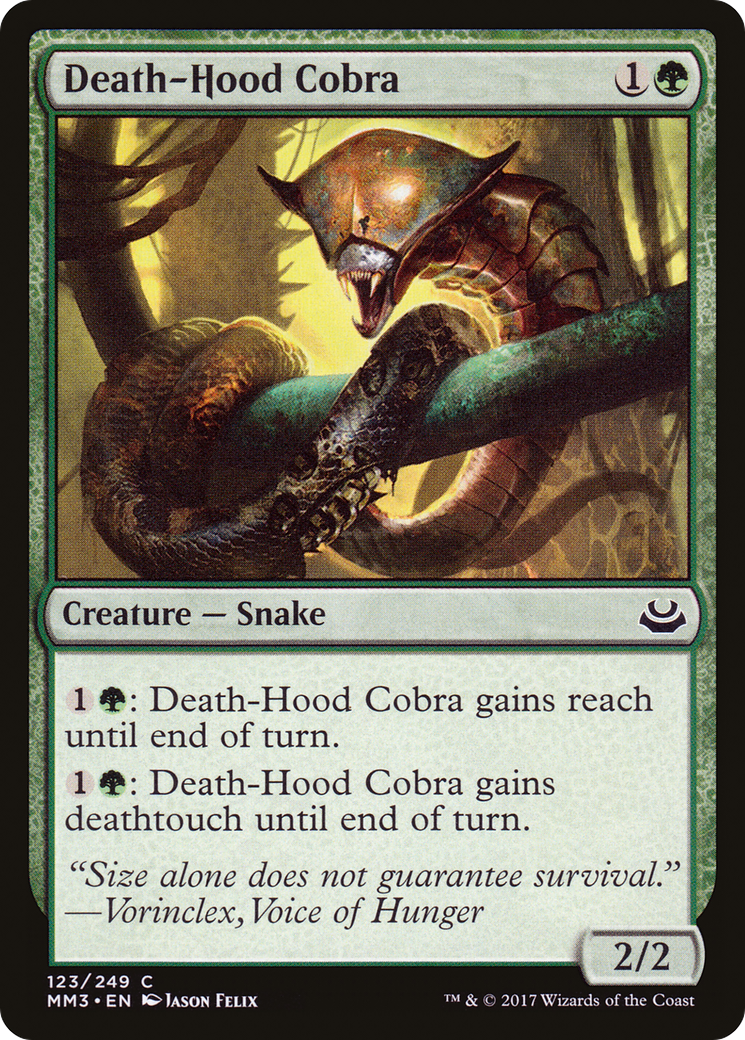 Death-Hood Cobra (MM3-123) - Modern Masters 2017 Foil