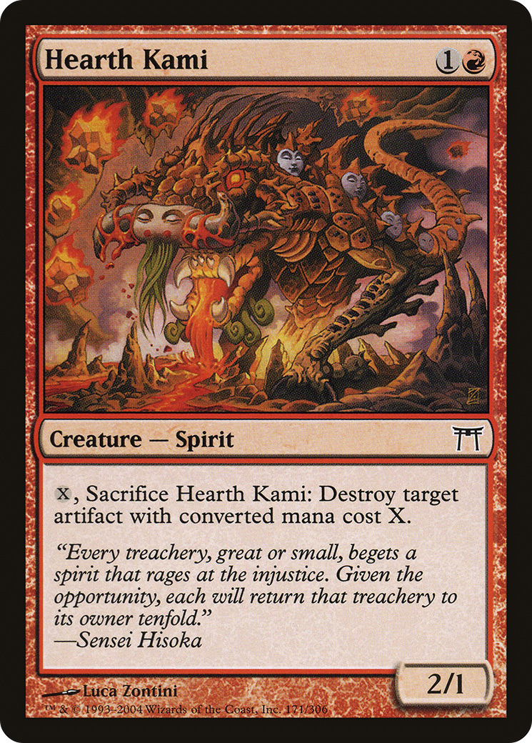 Hearth Kami (CHK-171) - Champions of Kamigawa