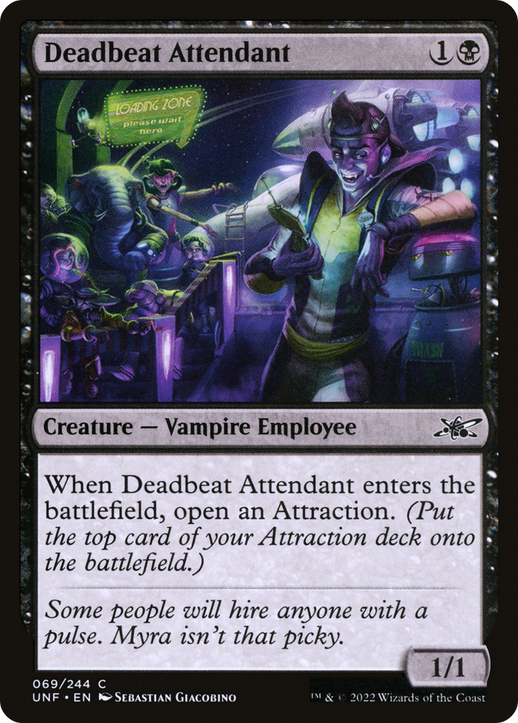 Deadbeat Attendant (UNF-069) - Unfinity Foil