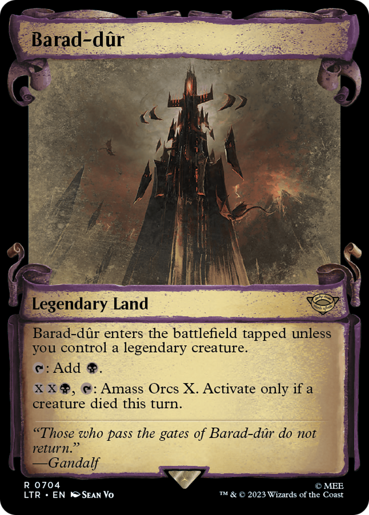 Barad-dur (Showcase Scrolls) (LTR-704) - The Lord of the Rings: Tales of Middle-earth: (Showcase) Foil