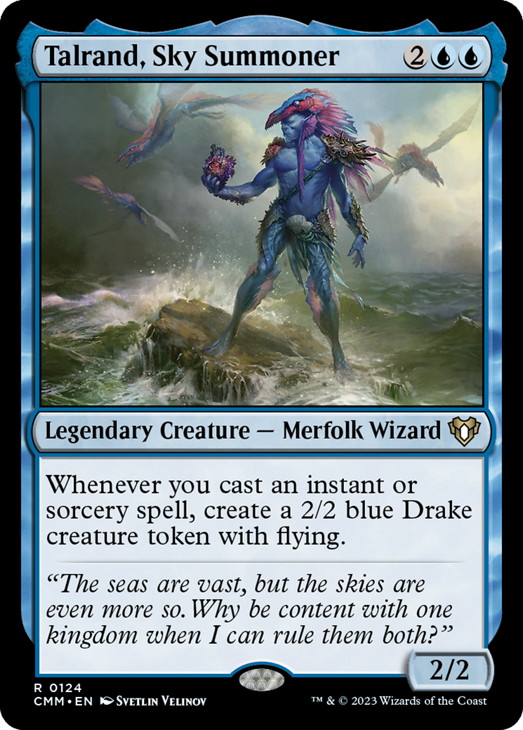 Talrand, Sky Summoner (CMM-124) - Commander Masters Foil