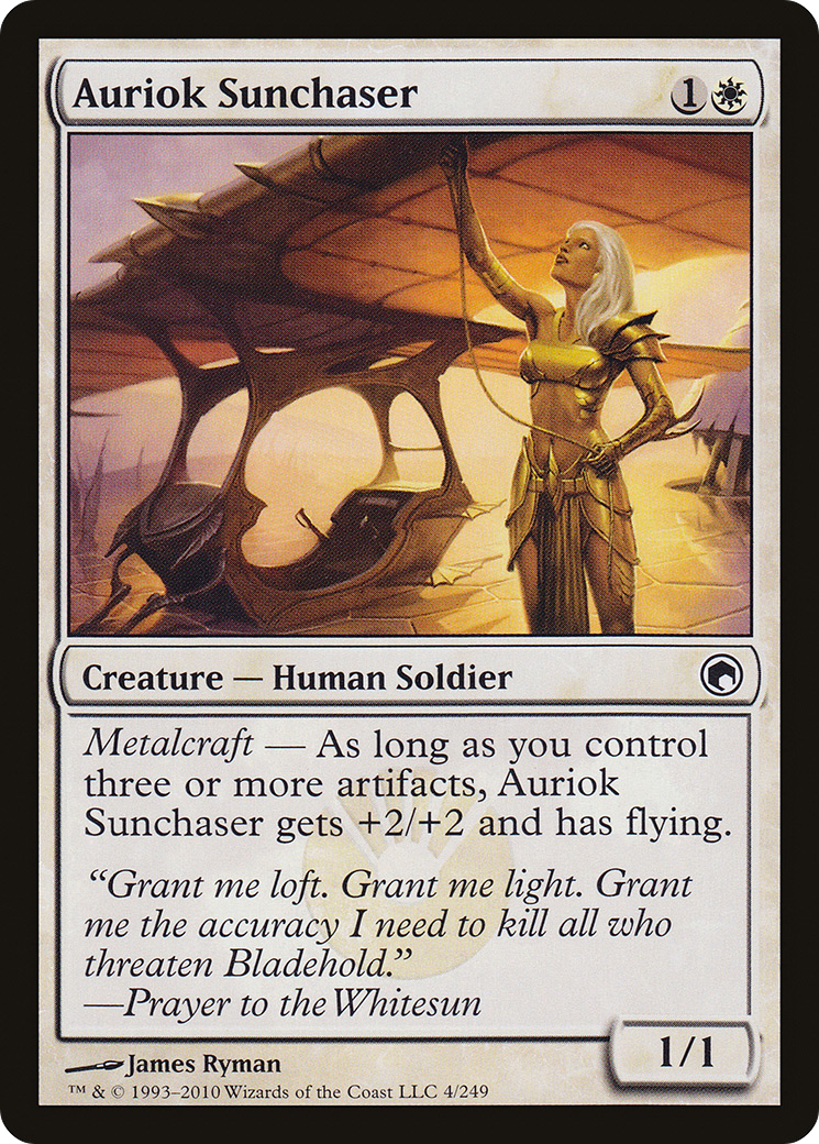 Auriok Sunchaser (SOM-004) - Scars of Mirrodin Foil