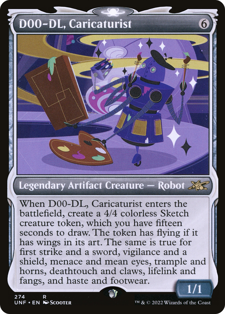 D00-DL, Caricaturist (Showcase) (UNF-274) - Unfinity: (Showcase) Foil