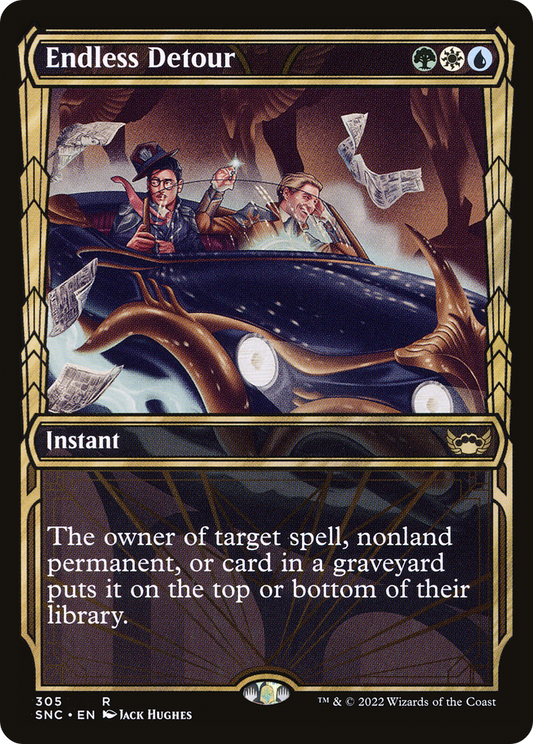 Endless Detour (Showcase) (SNC-305) - Streets of New Capenna: (Showcase) Foil
