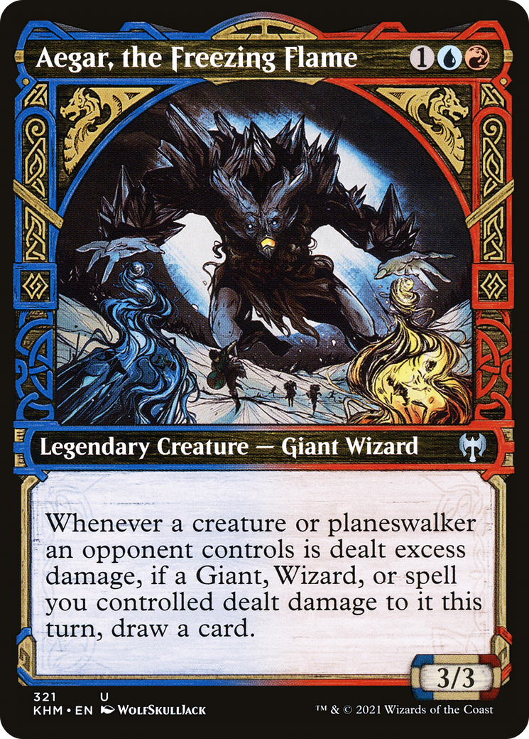 Aegar, the Freezing Flame (Showcase) (KHM-321) - Kaldheim: (Showcase)