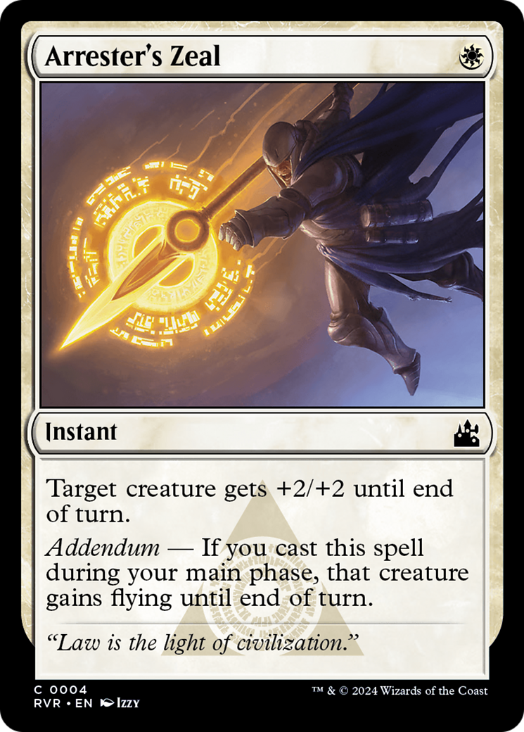 Arrester's Zeal (RVR-004) - Ravnica Remastered Foil