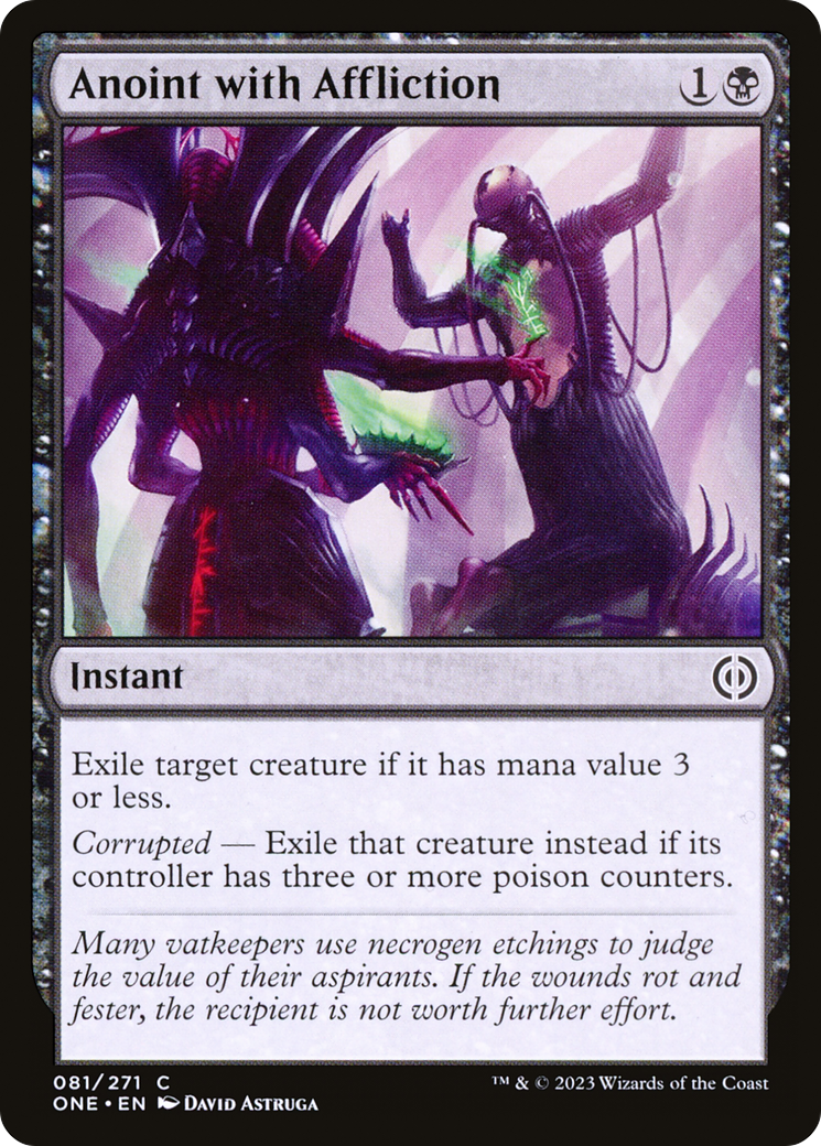 Anoint with Affliction (ONE-081) - Phyrexia: All Will Be One Foil